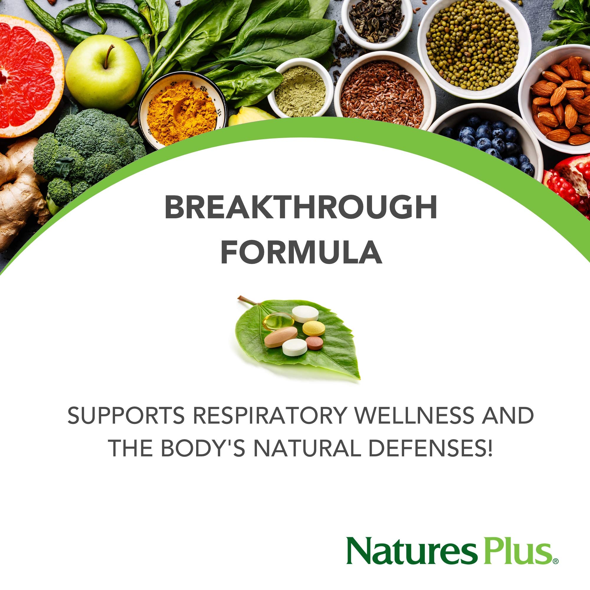 Ingrédients clés de Aller-7 Rx-Respiration de NaturesPlus pour le bien-être respiratoire
