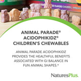AcidophiKidz révèle 8 souches probiotiques pour la flore intestinale potentielle.