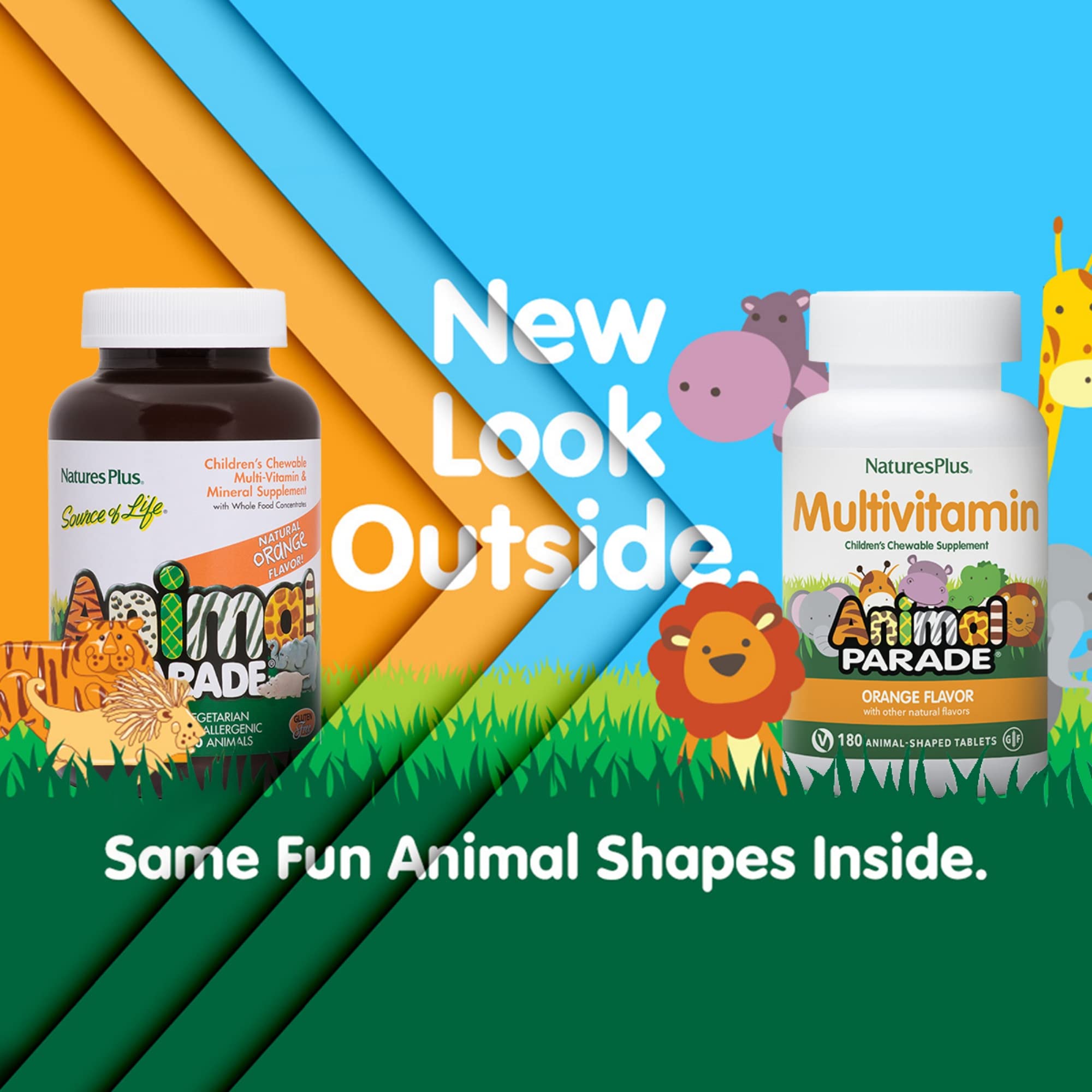 NaturesPlus Animal Parade, emballage coloré et pratique à ranger