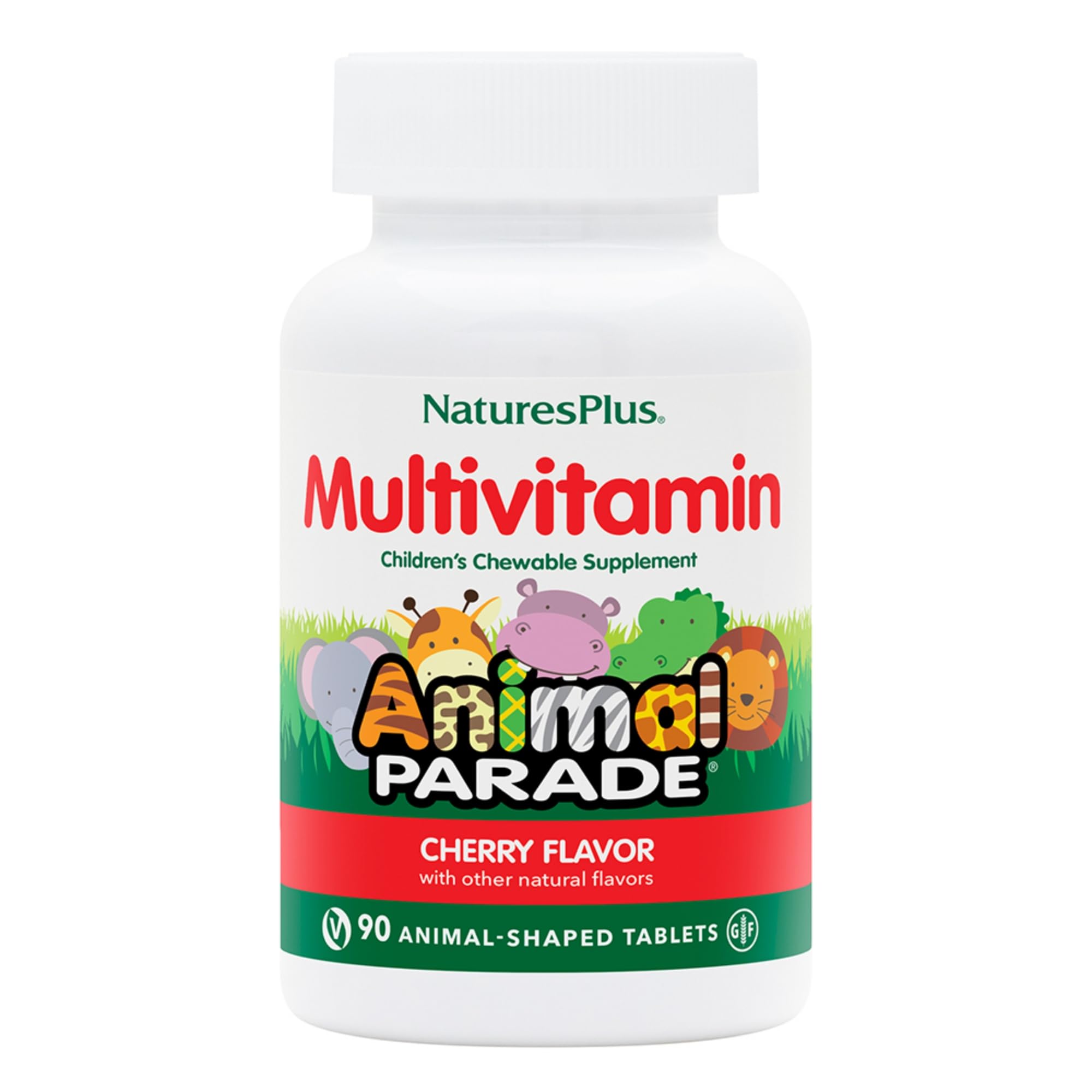 NaturesPlus Animal Parade: boîte gommes cerise, plaisir enfant et apport nutritionnel