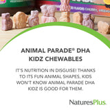 Bouteille NaturesPlus Animal Parade avec gommes pratiques pour le quotidien des enfants.