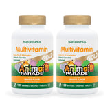 NaturesPlus Animal Parade Gold gommes orange, lot 2, pratique pour l'apport quotidien.