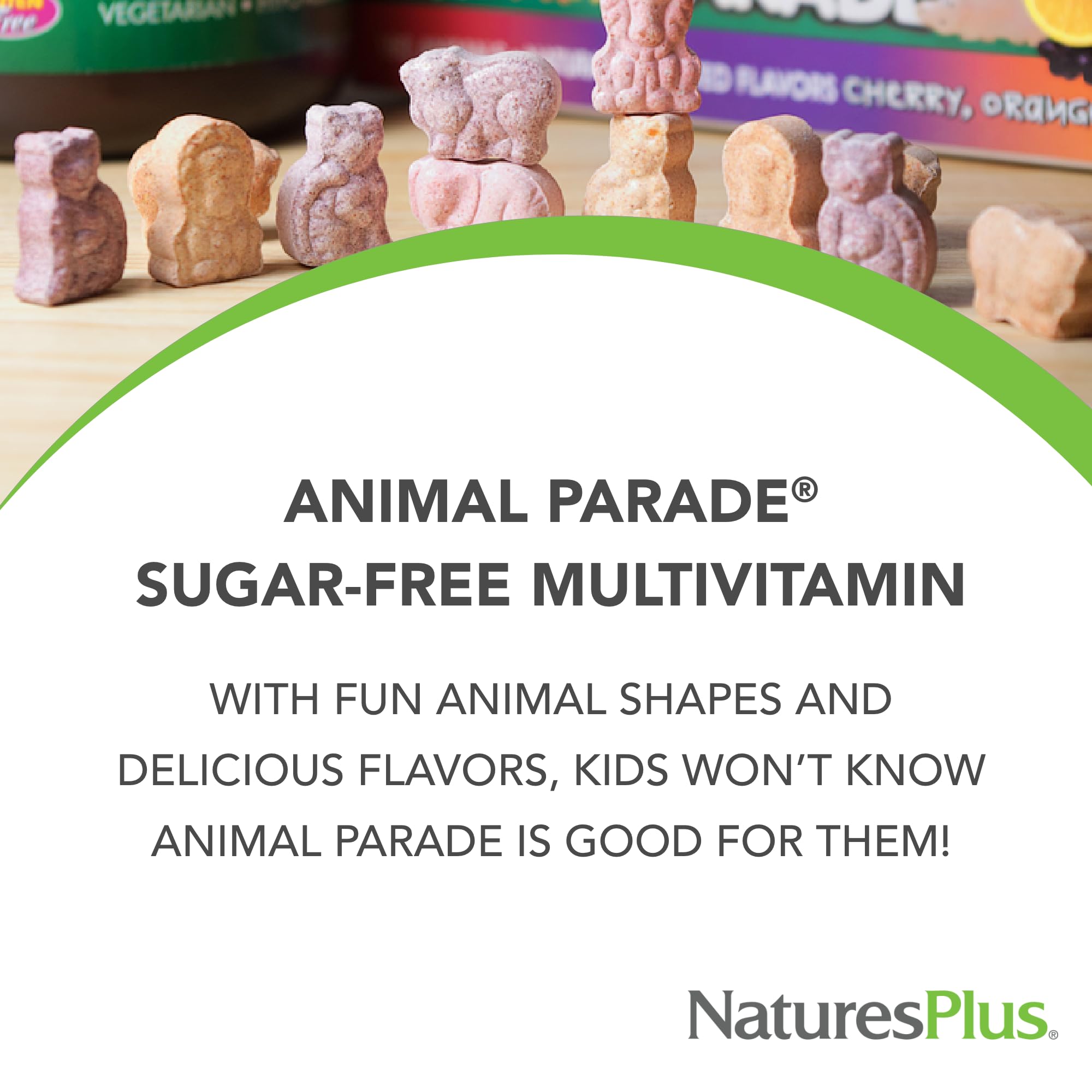 Gommes saveur cerise d’Animal Parade, goût naturel apprécié par les enfants.