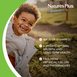 Gouttes NaturesPlus Animal Parade, absorption optimale, formulation liquide adaptée aux enfants.