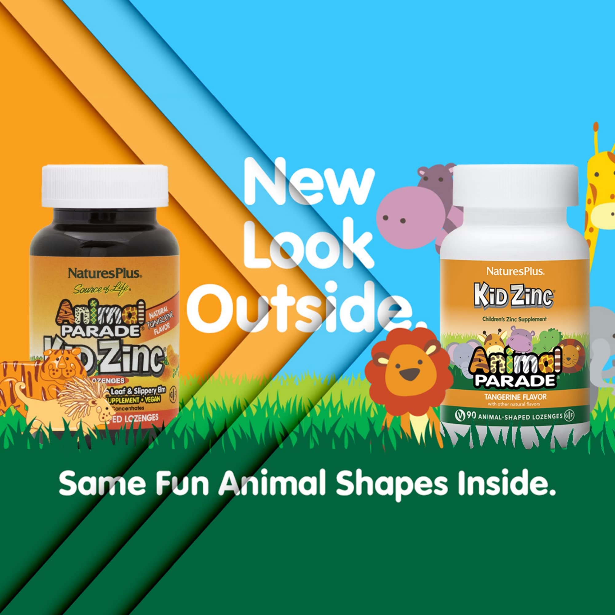 Bouteille KidZinc Animal Parade, double pack pratique pour la famille