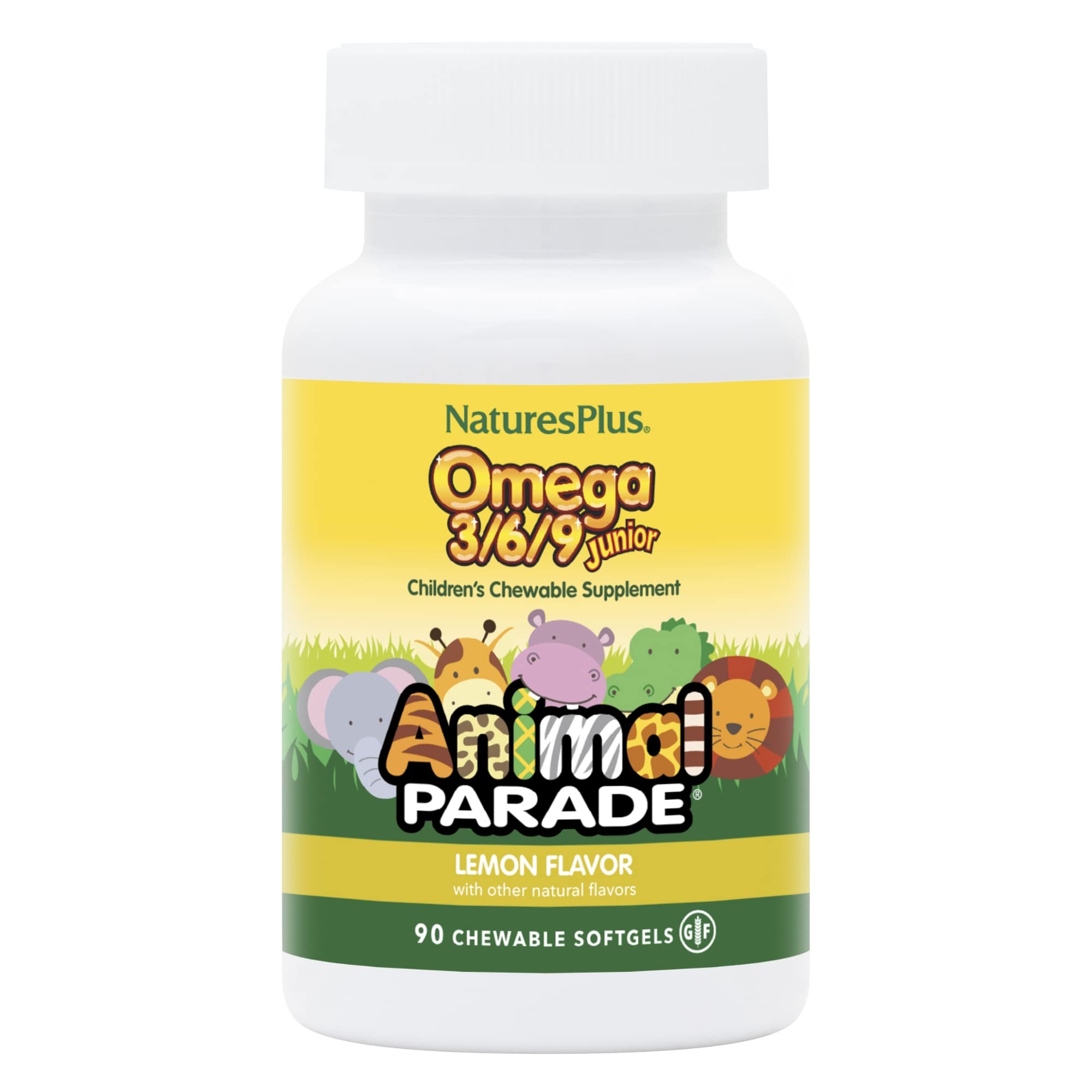 Bouteille Animal Parade par NaturesPlus pour une routine oméga quotidienne.