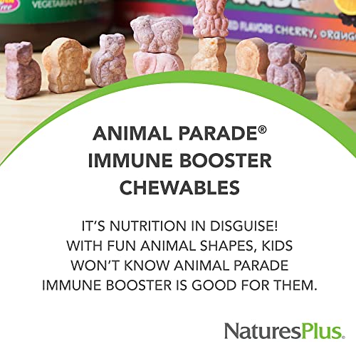 NaturesPlus Animal Parade – saveur baie tropicale, goût naturel apprécié des enfants