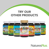 NaturesPlus Animal Parade saveur baies tropicales, dégustation agréable pour les enfants.