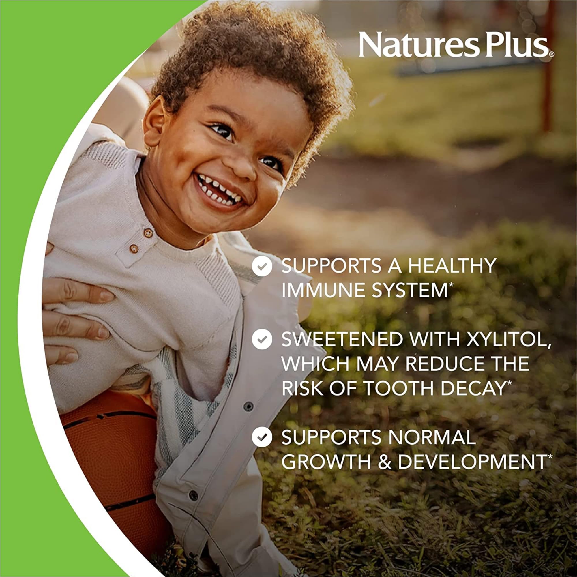 NaturesPlus Animal Parade – tablettes à croquer colorées, textures faciles pour une routine quotidienne.