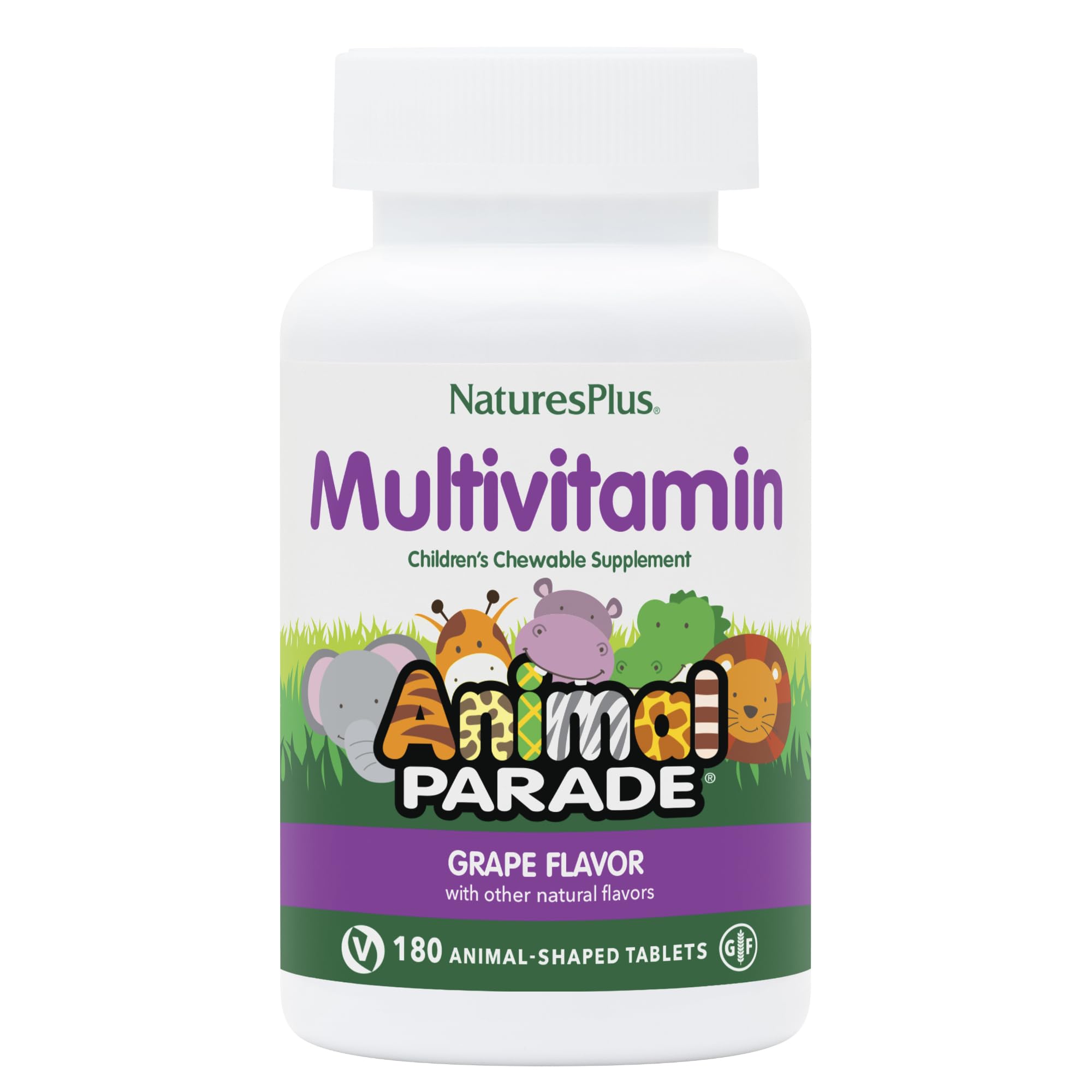 NaturesPlus Animal Parade tablettes animaux, flacon 2-pack — soutien nutritionnel quotidien pour enfants