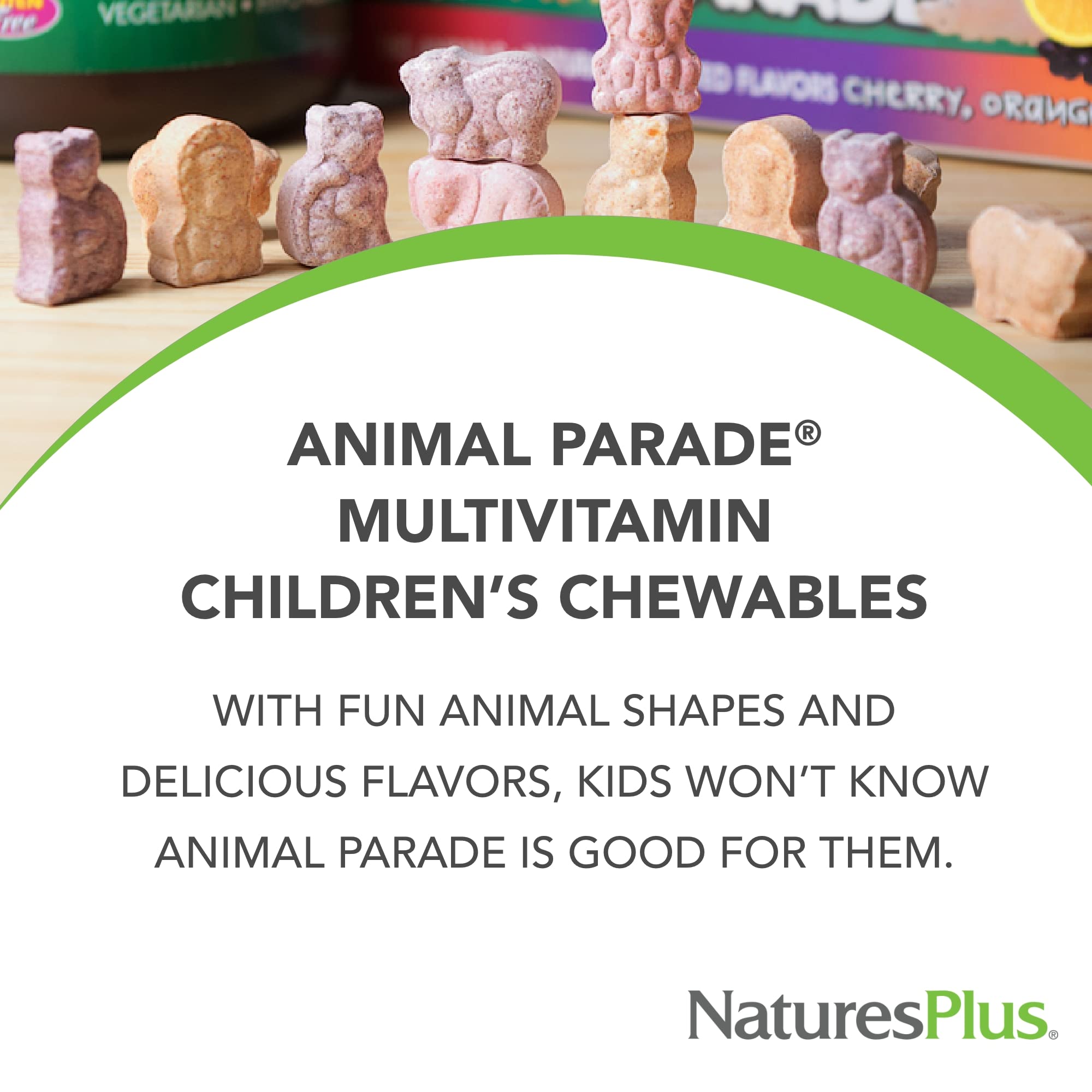 Animal Parade goût raisin — comprimés à mâcher faciles pour enfants actifs