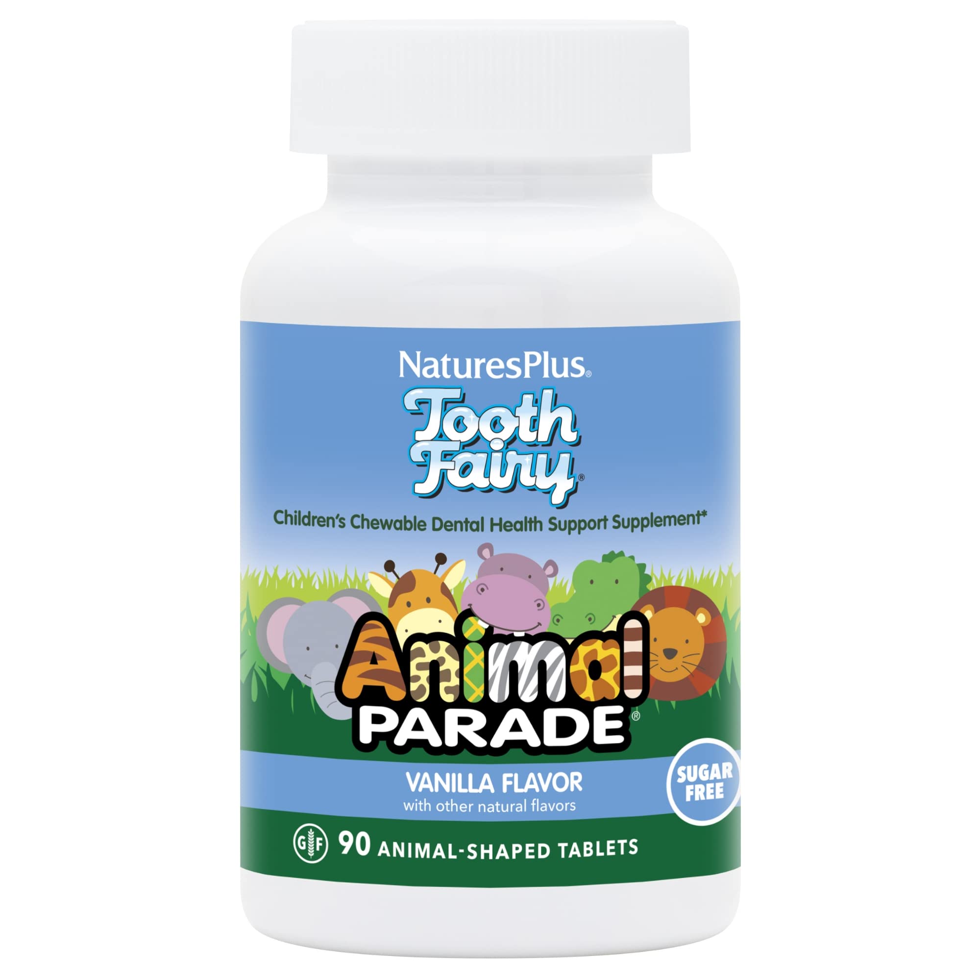 NaturesPlus Animal Parade tablettes animaux, forme ludique pour l'hygiène dentaire des enfants