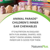 NaturesPlus Animal Parade, tablettes chat — goût cerise naturelle idéal pour l'heure du goûter.