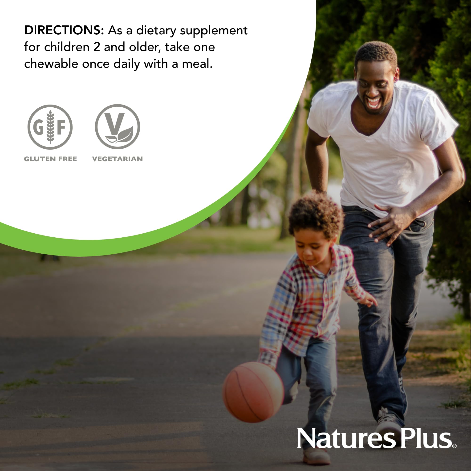 Emballage NaturesPlus Animal Parade Tummy Zyme conforme cGMP, FDA et NSF.