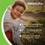Tablettes NaturesPlus Animal Parade Tummy Zyme faciles à mâcher.
