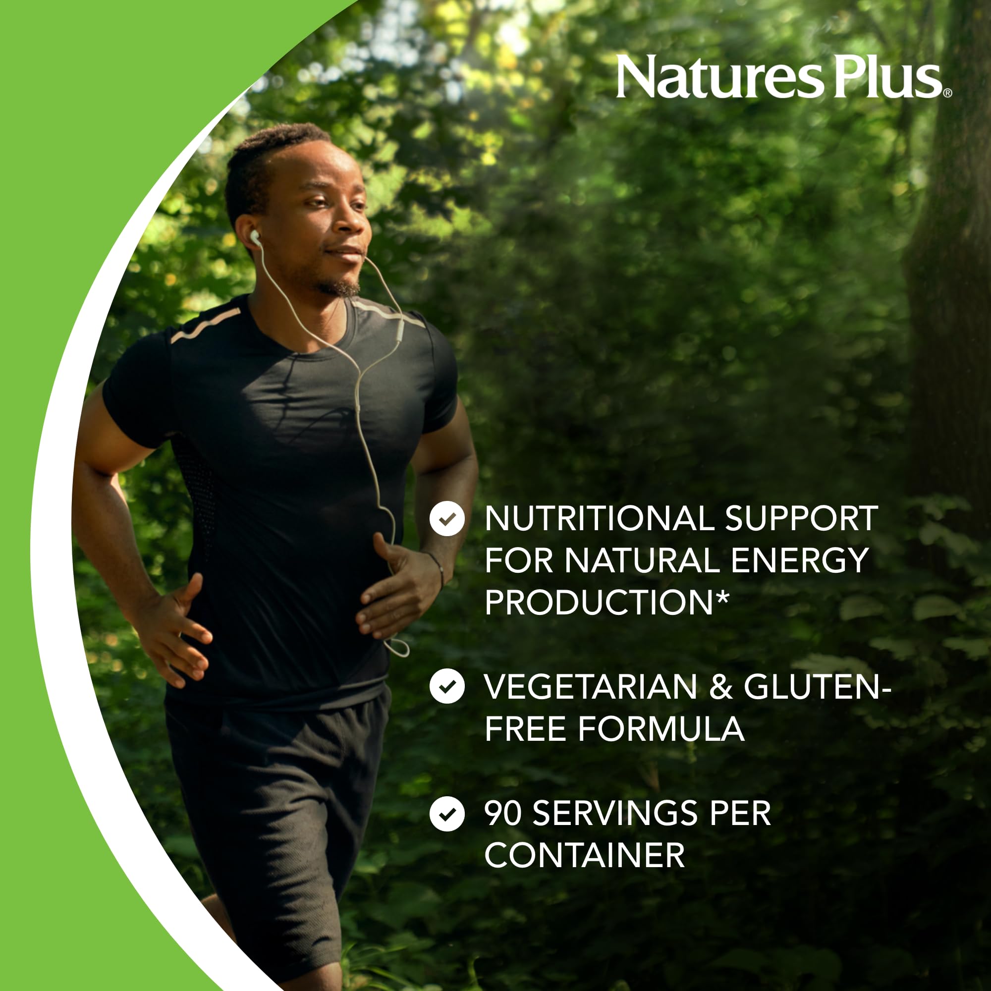 NaturesPlus B-Complex avec son de riz – ingredients visibles et traçabilité.