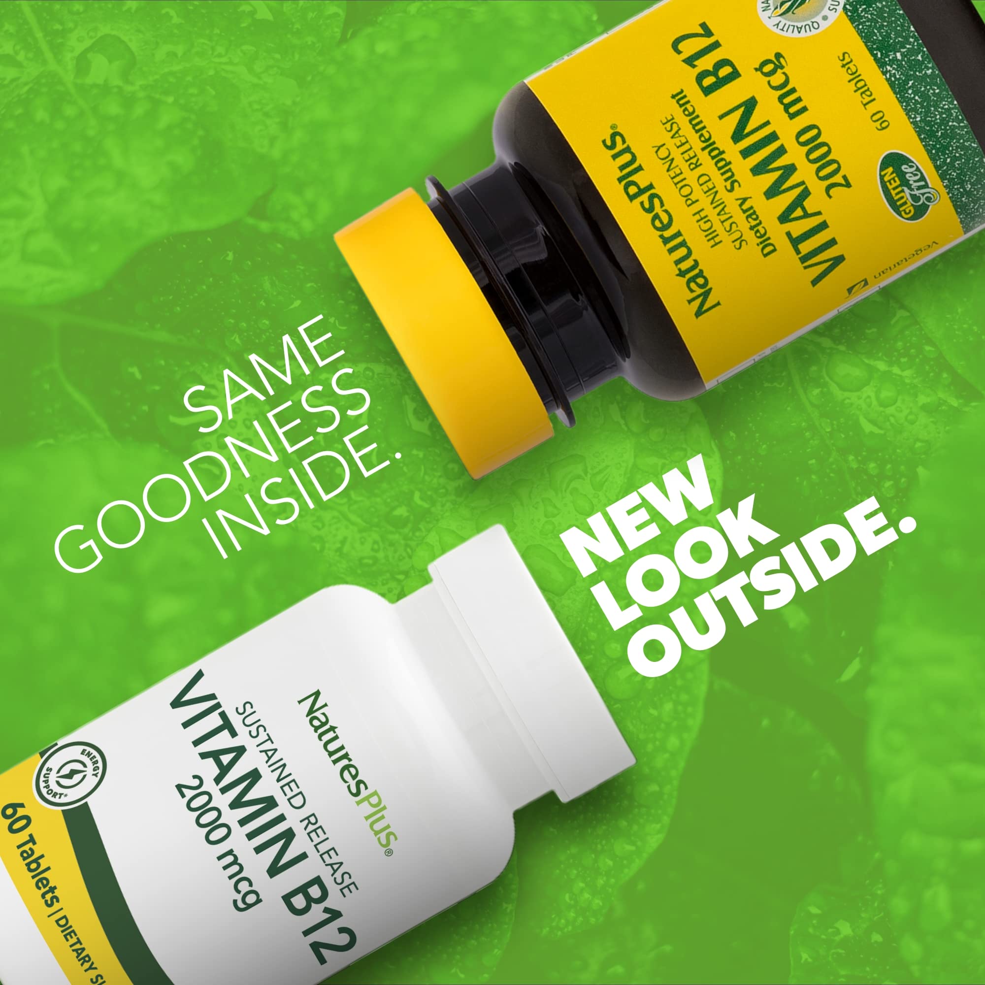 NaturesPlus B12 énergie quotidienne sur comprimé pour la routine.
