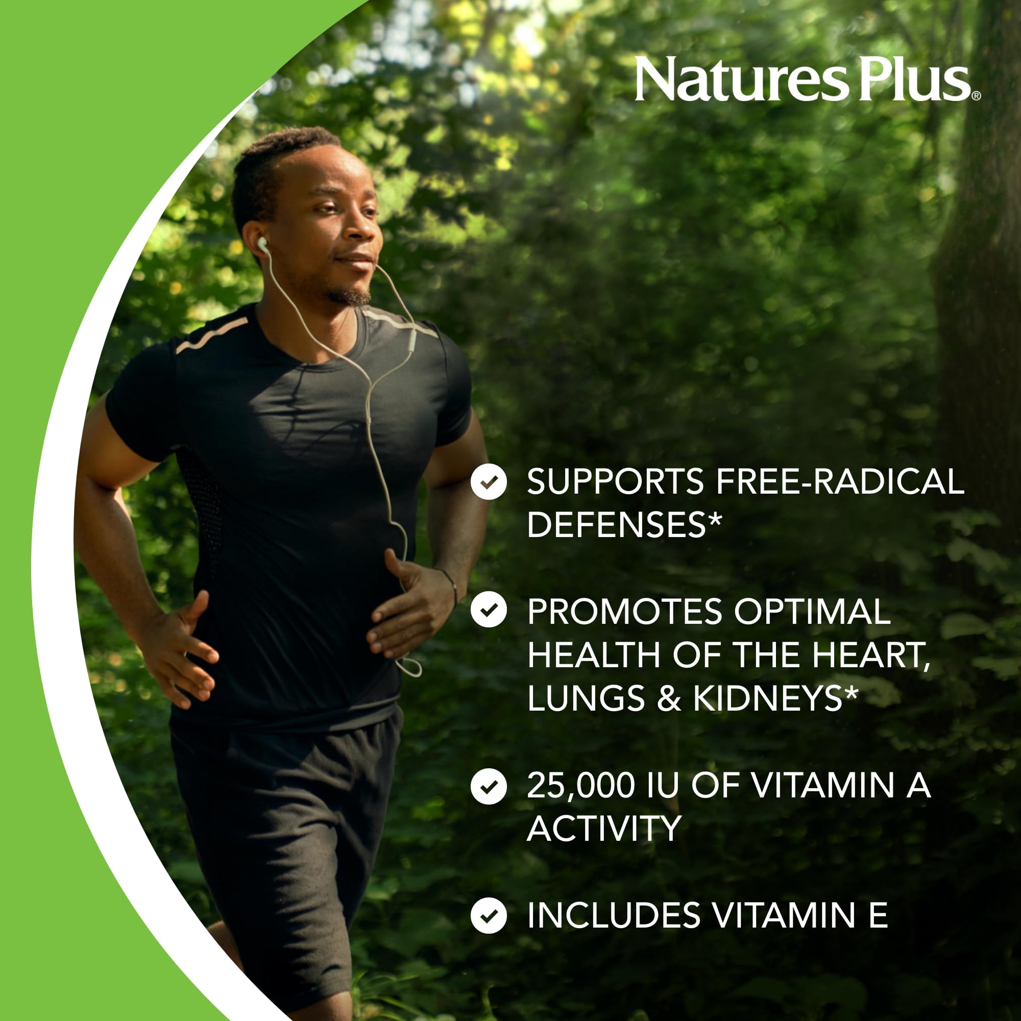 NaturesPlus Beta Carotene — antioxydant pour la protection des cellules au quotidien.