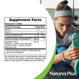 NaturesPlus Beyond CoQ10, étiquette claire sur le flacon.