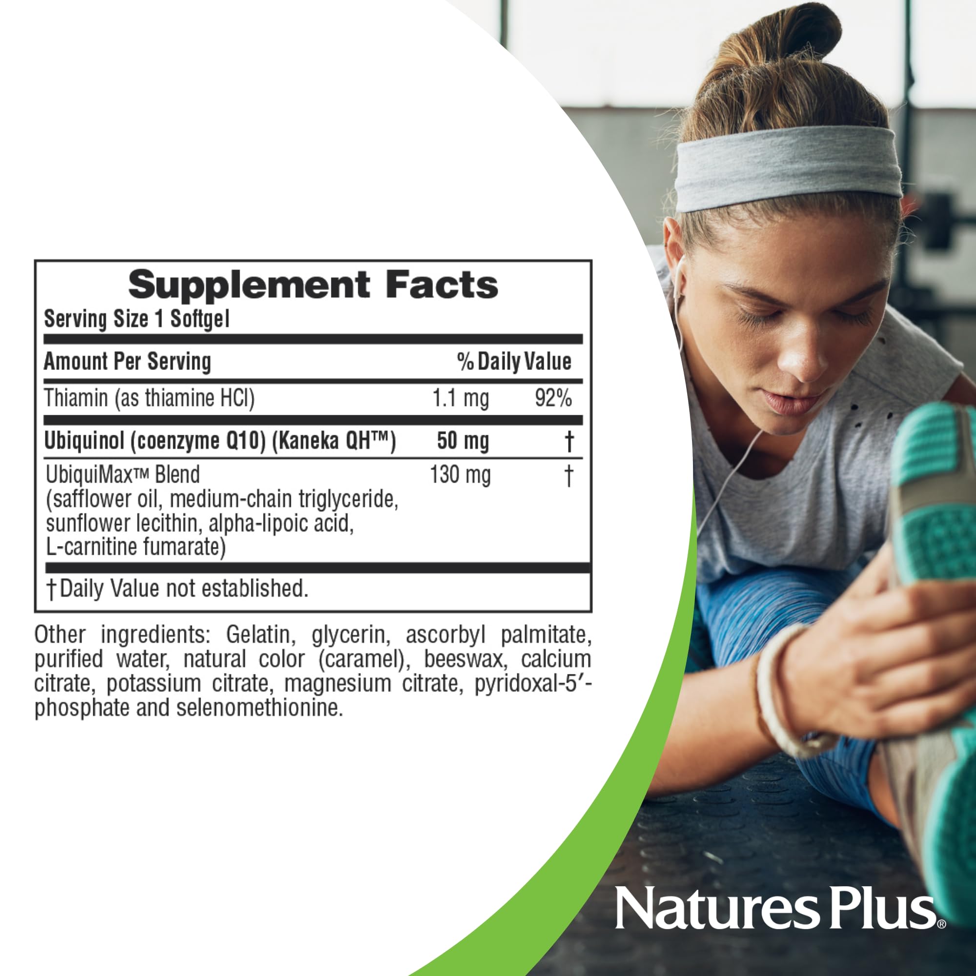 Énergie cellulaire soutenue avec NaturesPlus Beyond CoQ10, usage quotidien.