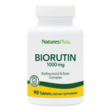 NaturesPlus Biorutin, bouteille 90 comprimés, soutien potentiel des vaisseaux sanguins.