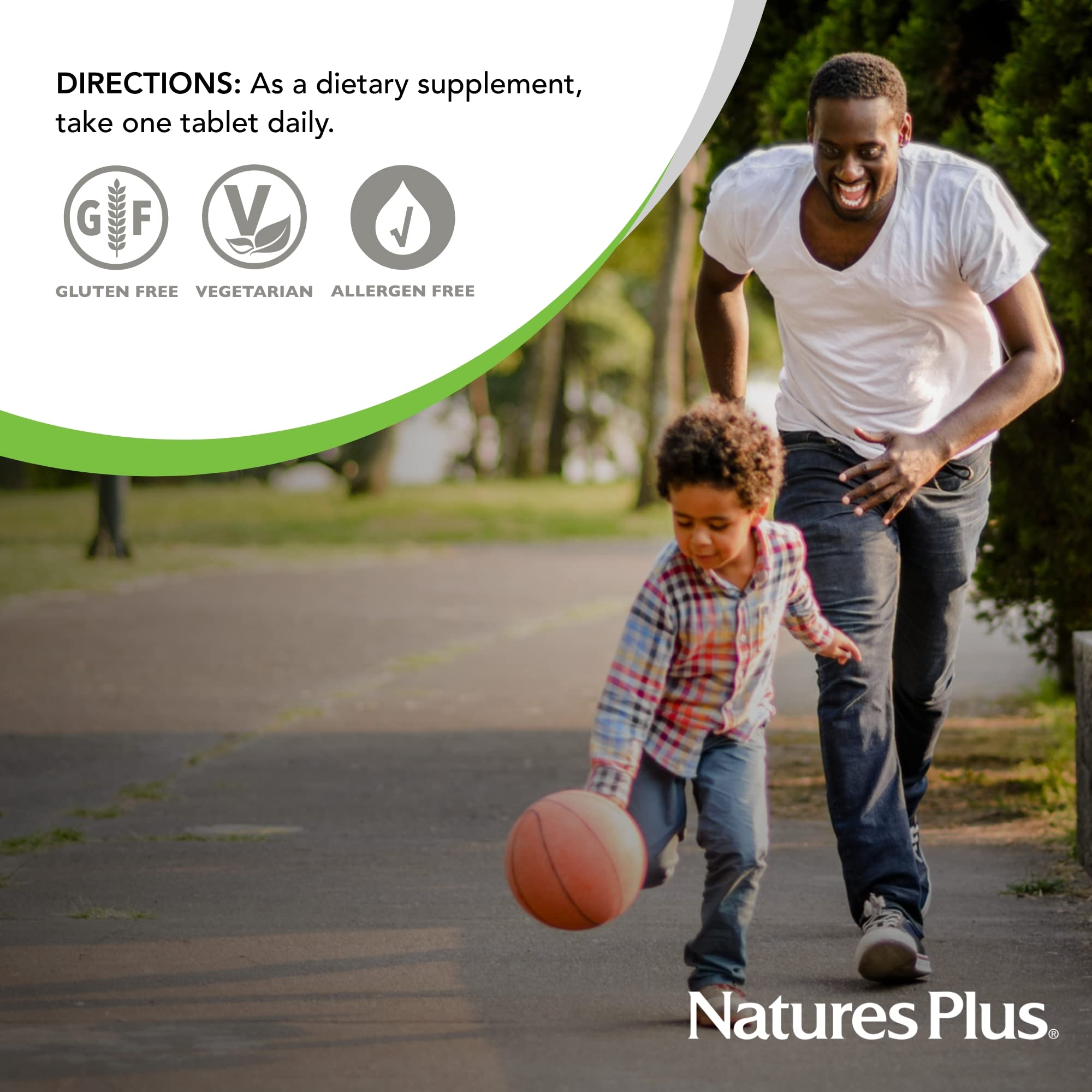 Usage quotidien facile avec 30 comprimés NaturesPlus Biotine Folate.