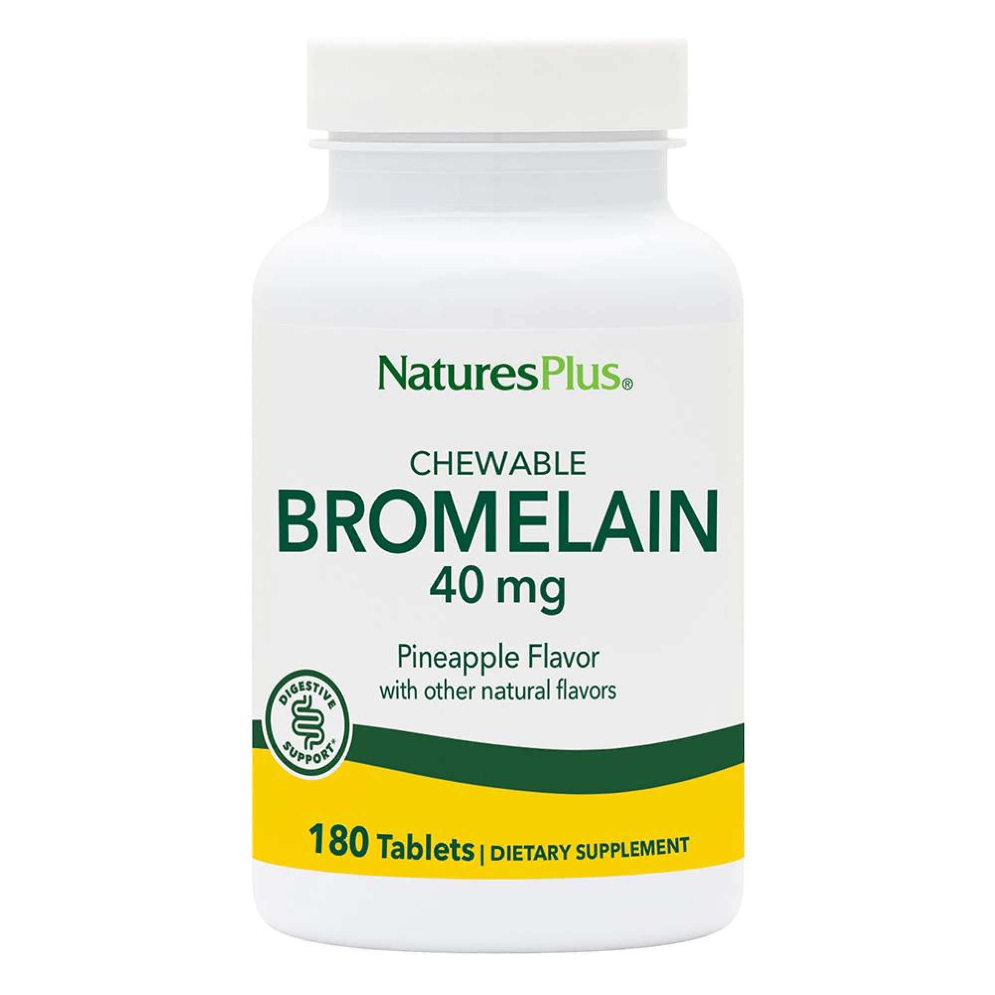 NaturesPlus bromélaïne à mâcher, comprimés faciles pour la digestion