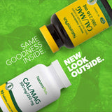 Tablettes végétariennes NaturesPlus Cal/Mag en gros plan.