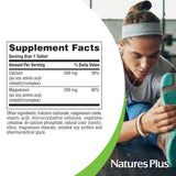 NaturesPlus Calcium-Magnésium – Utilisation quotidienne: soutien potentiel de l'énergie et du bien-être.