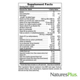 Certifications NaturesPlus cGMP, FDA et NSF visibles sur l’emballage.