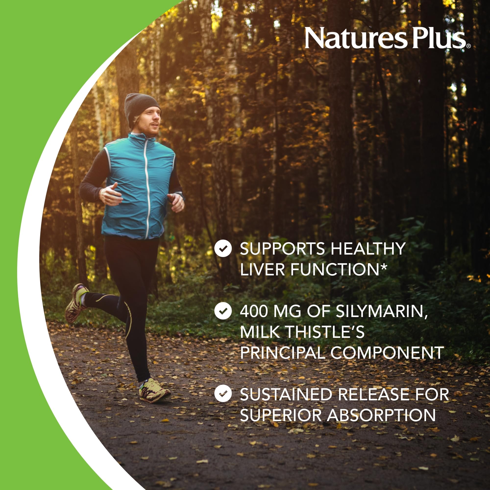 NaturesPlus Chardon-Marie capsules – format pratique pour une routine végétarienne