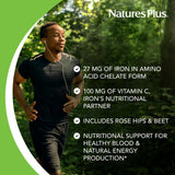 NaturesPlus Chewable Iron – mélange d'herbes qui accompagne les saveurs naturelles.