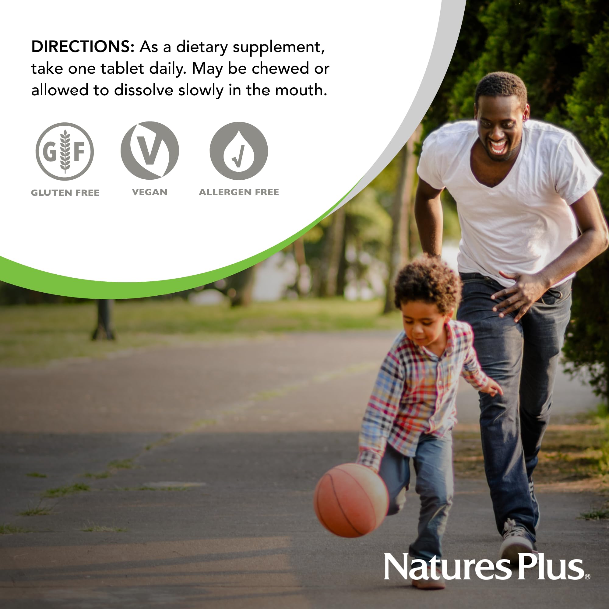 NaturesPlus Chewable Iron – utilisation quotidienne pratique avec un goût agréable.