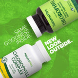 NaturesPlus Chlorophyll Complex – étiquette lisible présentant les sources végétales
