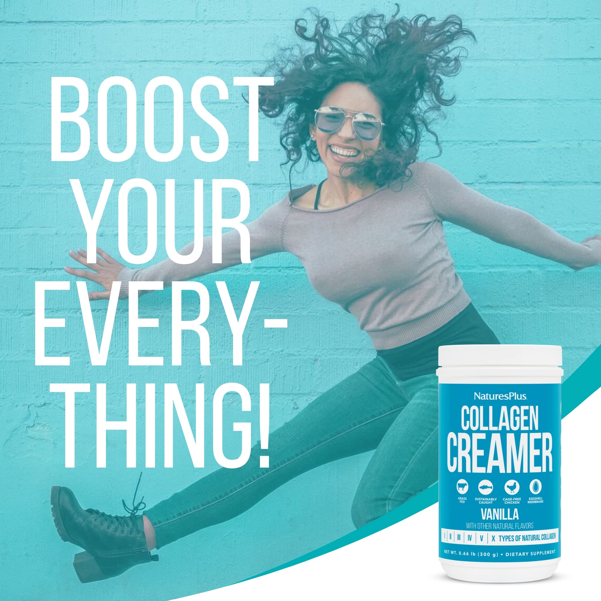 Texture crémeuse de NaturesPlus Collagen Creamer Vanille grâce à l’huile MCT.