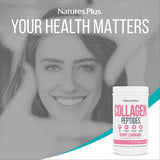 NaturesPlus Collagen Peptides emballage double : pratique pour routine quotidienne.