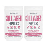 NaturesPlus Collagen Peptides Limonade aux Baies dans pot : soutien potentiel cheveux et peau.