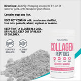NaturesPlus Collagen Peptides six types : soutien potentiel du tissu conjonctif.