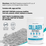 Mélange NaturesPlus Collagen Peptides Vanille dans une boisson froide ou chaude.