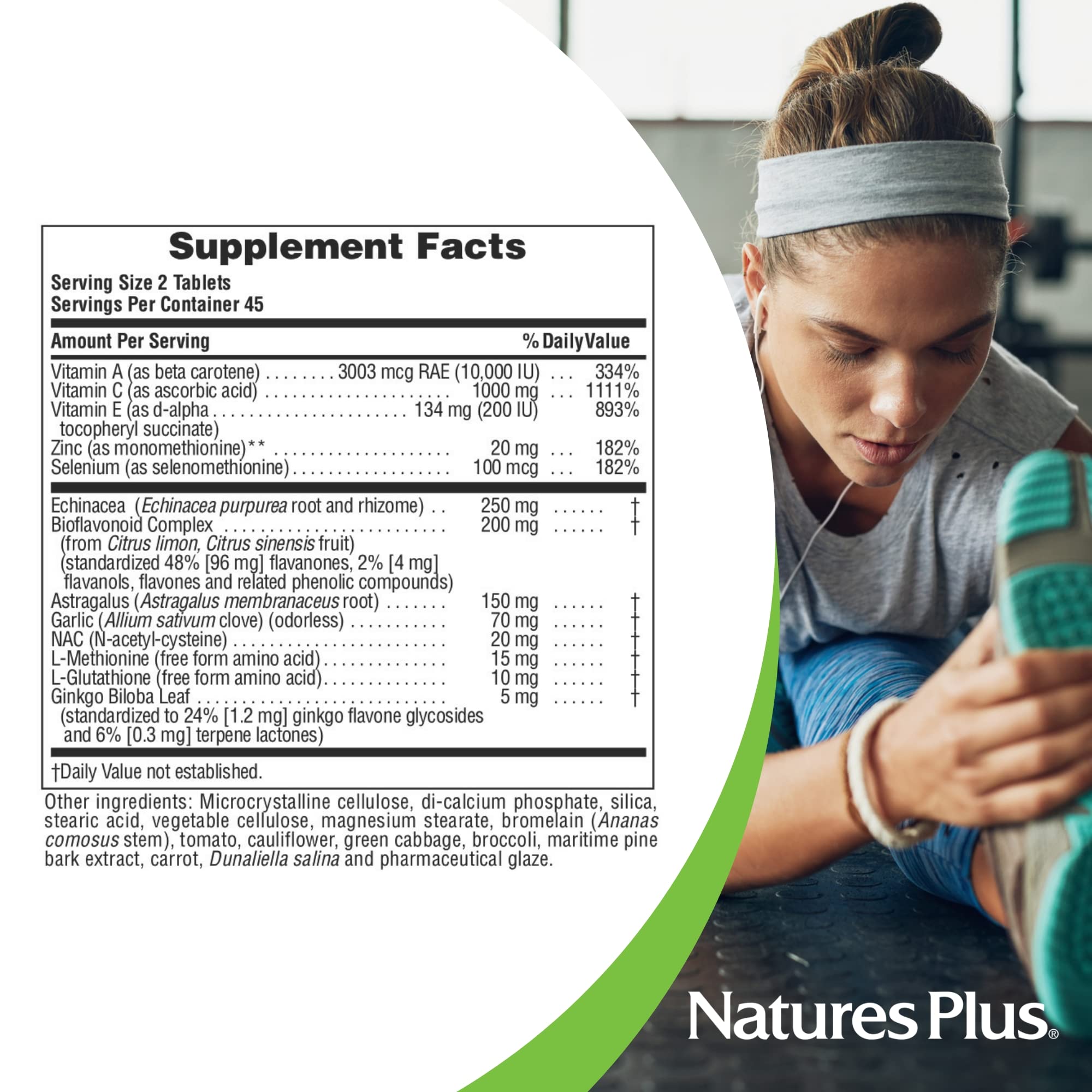 NaturesPlus Commando 2000 — emballage sûr et informations de fabrication claires.