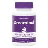NaturesPlus DREAMINOL, bouteille stress et sommeil, soutien potentiel au repos nocturne.
