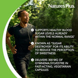 Étiquette NaturesPlus Gymnema Sylvestre – marquage clair et contrôle qualité rassurant.