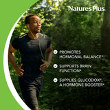 Étiquette sans gluten sur l'emballage NaturesPlus Ultra GHT Male.