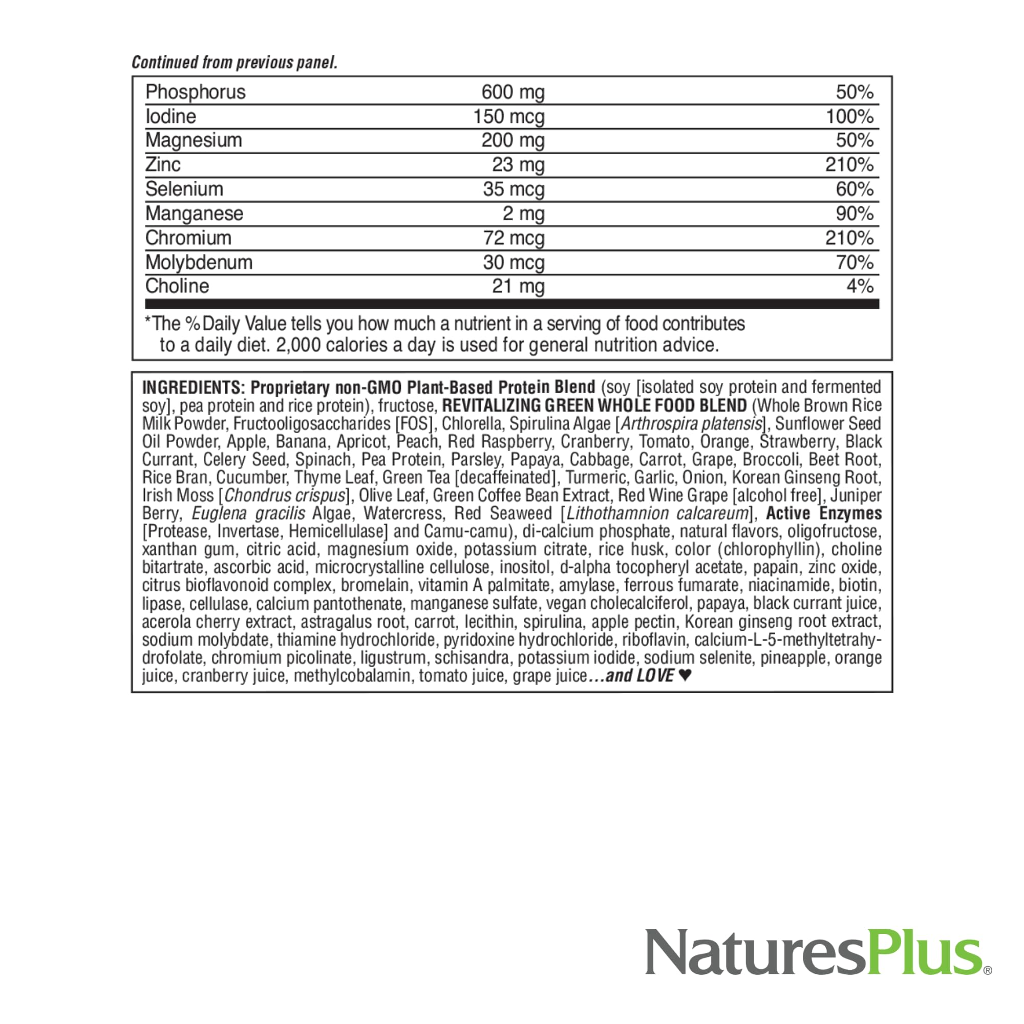 Dose FRUITEIN et guide pratique pour 16 portions.