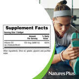 NaturesPlus gélules D3 prêtes à doser, facile à avaler.