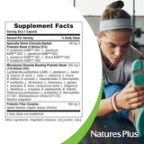 Nature's Plus GI Natural Probiotic Mega — emballage montrant les différentes souches probiotiques