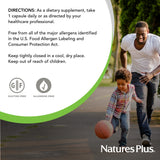 NaturesPlus GI Natural Probiotic Mega – guide d’utilisation, soutien potentiel du microbiome.