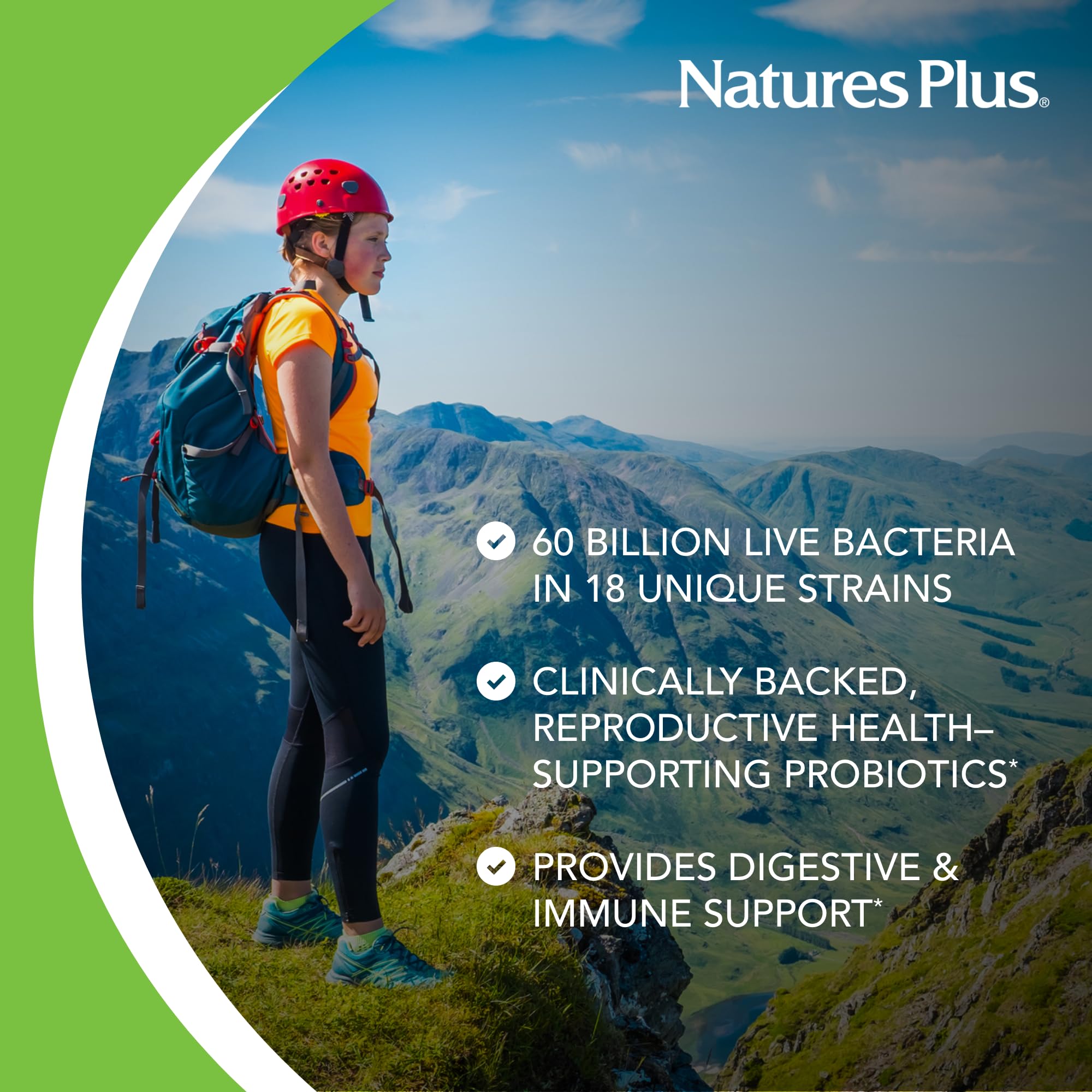 NaturesPlus GI Natural Probiotic Women canneberge : soutien potentiel santé urinaire.