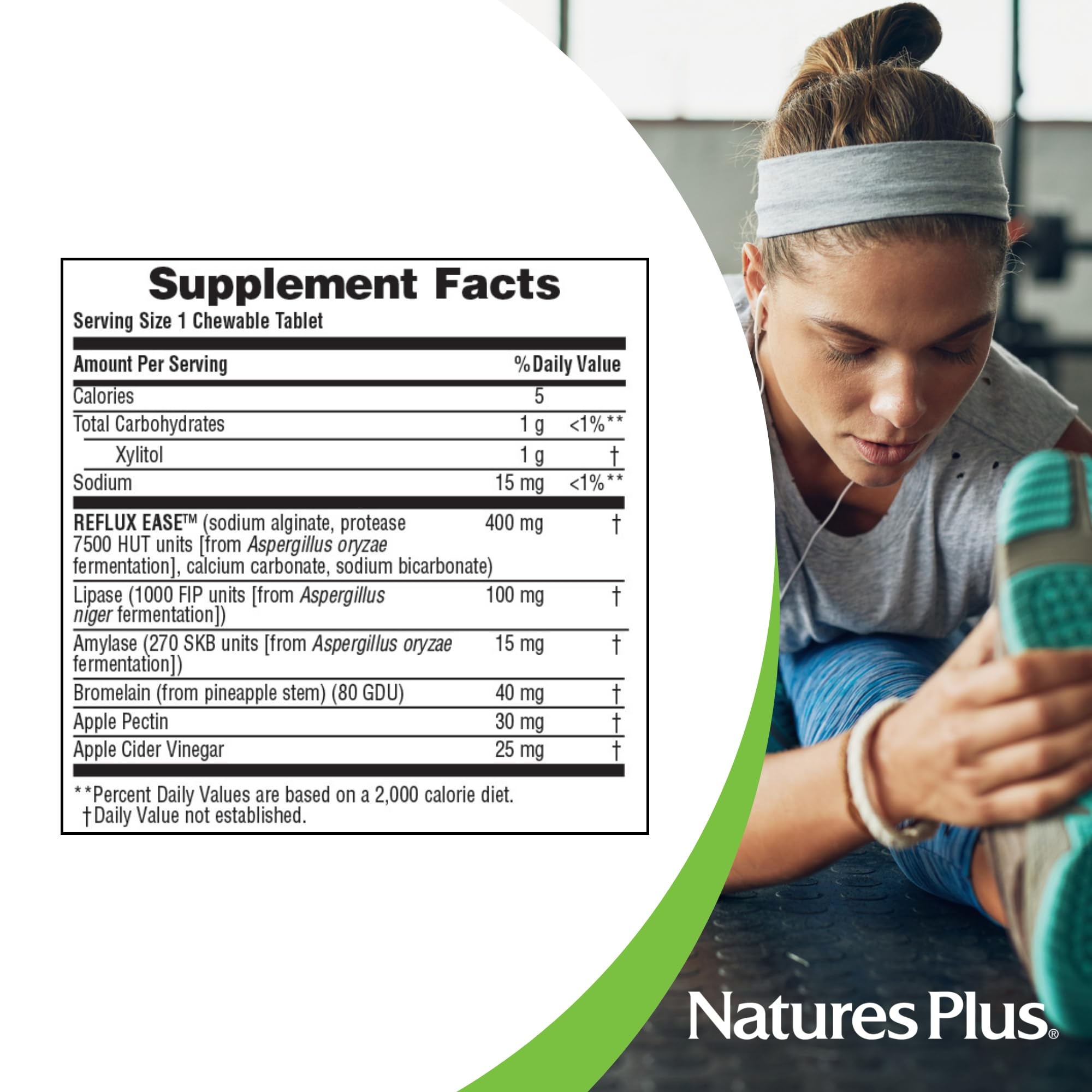 NaturesPlus GI Natural Reflux Ease – radeau d algues – mécanisme préventif pour le reflux