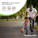 Gommes NaturesPlus D3 1000 UI, sans OGM et sans allergènes courants.
